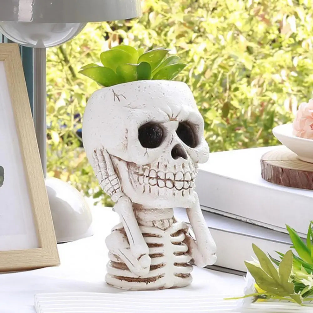 Cozy Skull Flowerpot