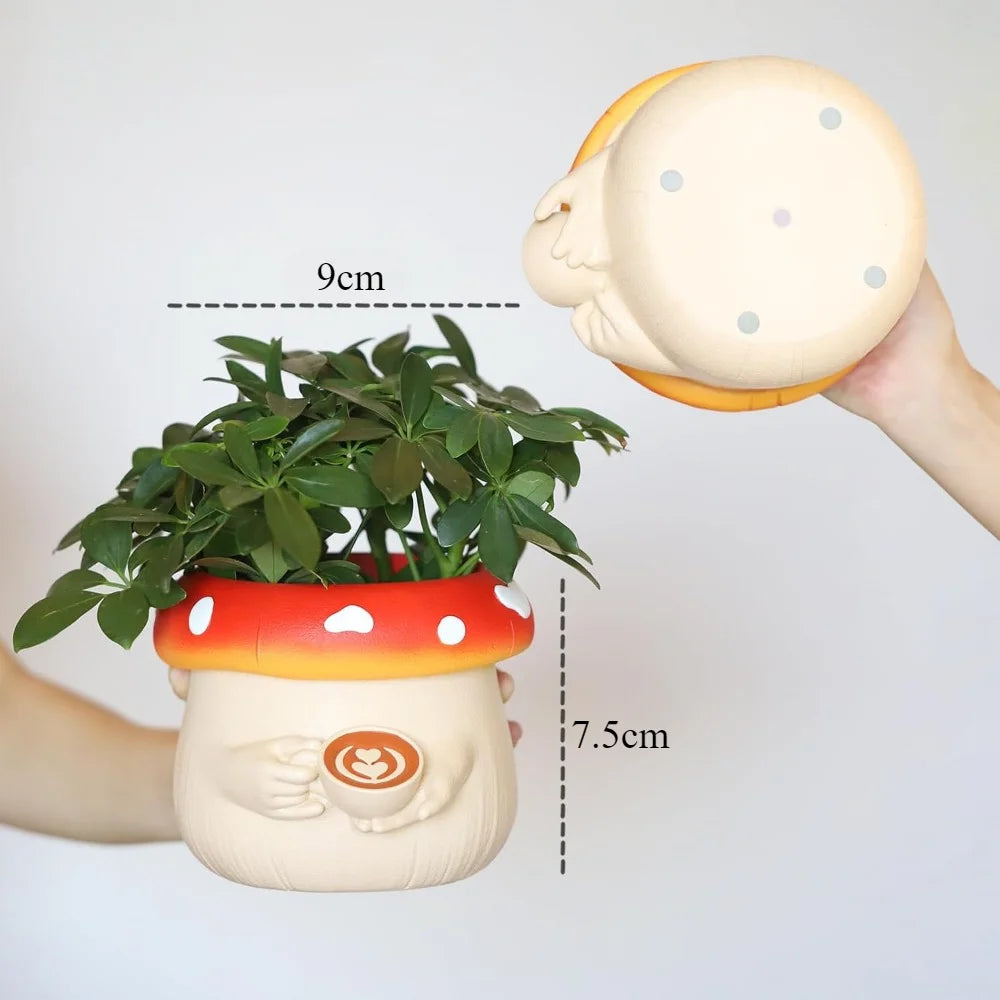 Cozy Mushroom Flower Pot