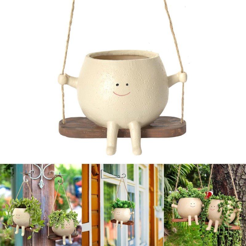 Cozy Smiley Flower Pots